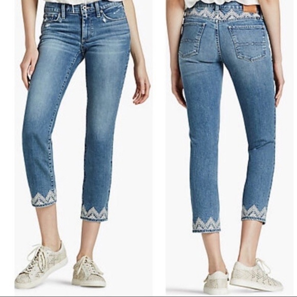 Lucky Brand Sweet Crop Jeans Medium Wash Size 00